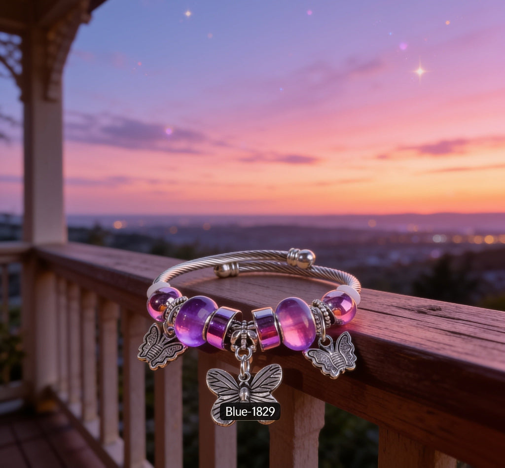 Elegant Butterfly Charm Bracelet