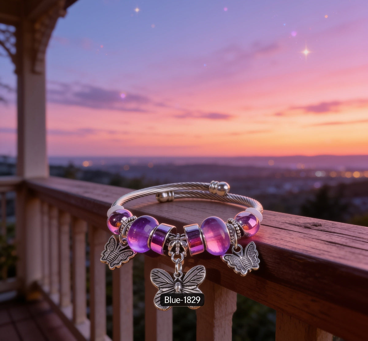 Elegant Butterfly Charm Bracelet