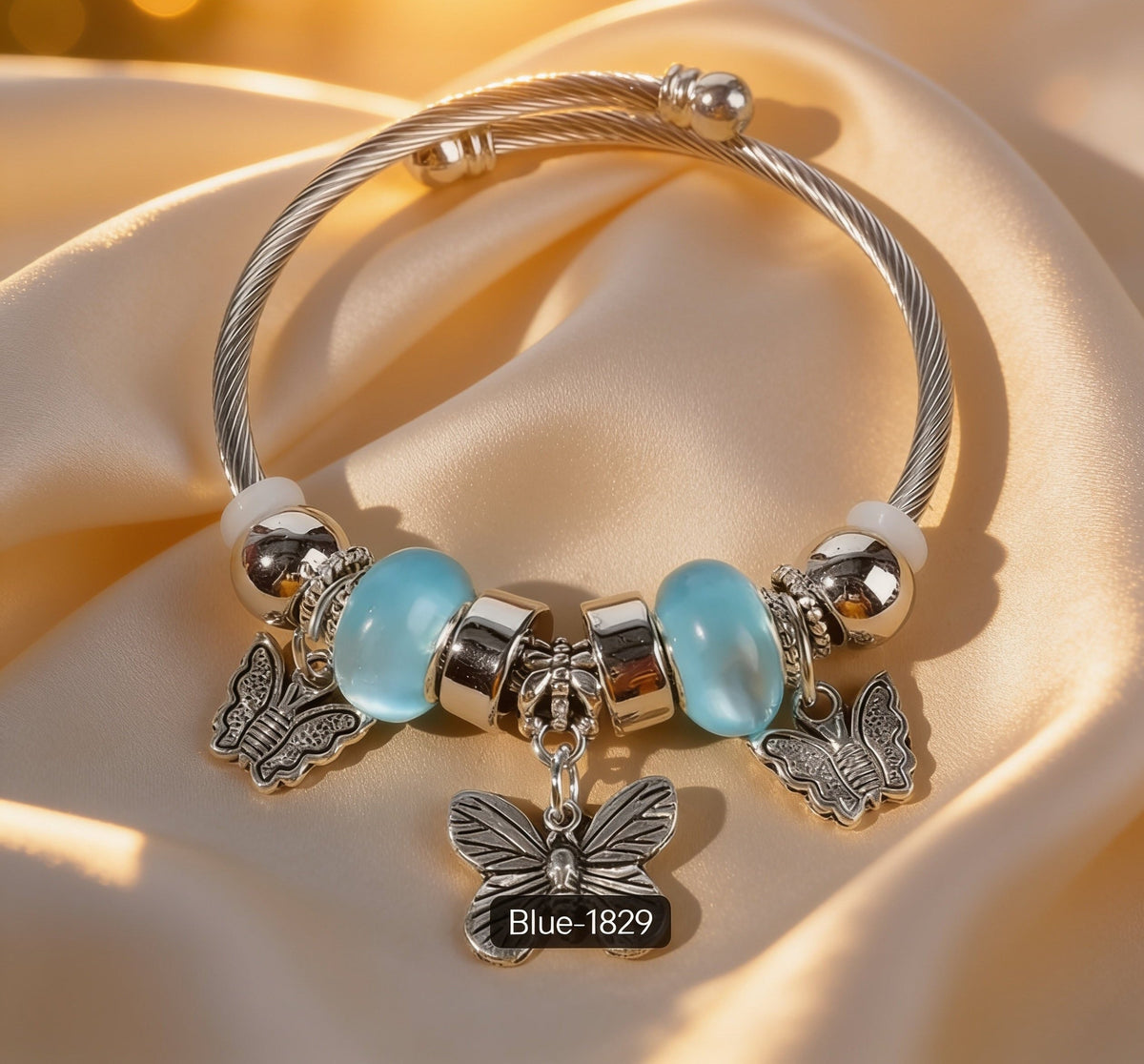 Elegant Butterfly Charm Bracelet