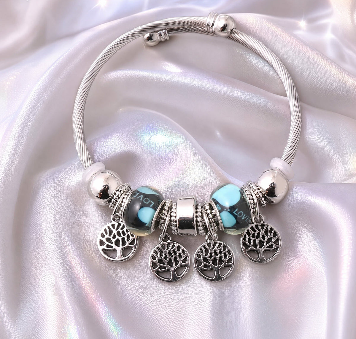 Trendy Gold Charm Bracelet