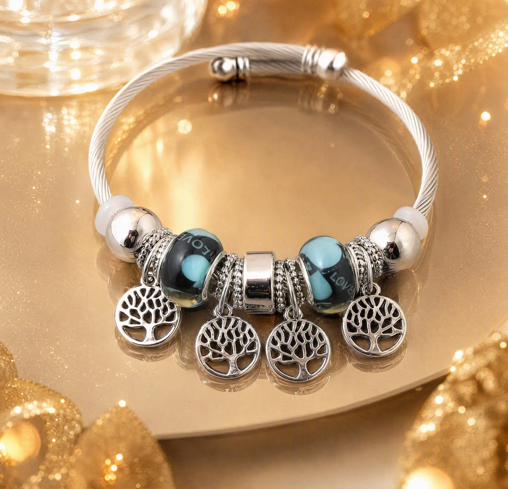 Trendy Gold Charm Bracelet
