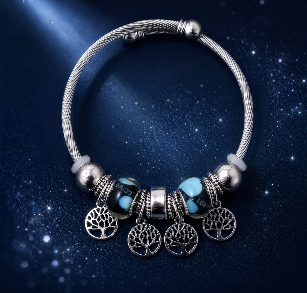 Trendy Gold Charm Bracelet
